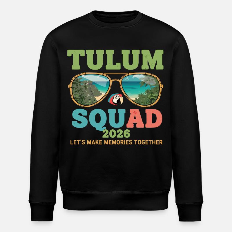 Tulum Squad 2026 Urlaub - Stanley/Stella Unisex Bio-Sweatshirt ROLLER - Schwarz