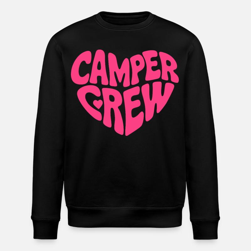 Camper Crew Herz Logo - Stanley/Stella Unisex Bio-Sweatshirt ROLLER - Schwarz