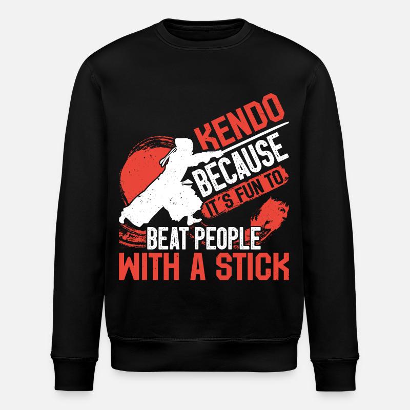 Kendo-Schwertkämpfer Samurai Ninja Sinobi Kenjutsu - Stanley/Stella Unisex Bio-Sweatshirt ROLLER - Schwarz