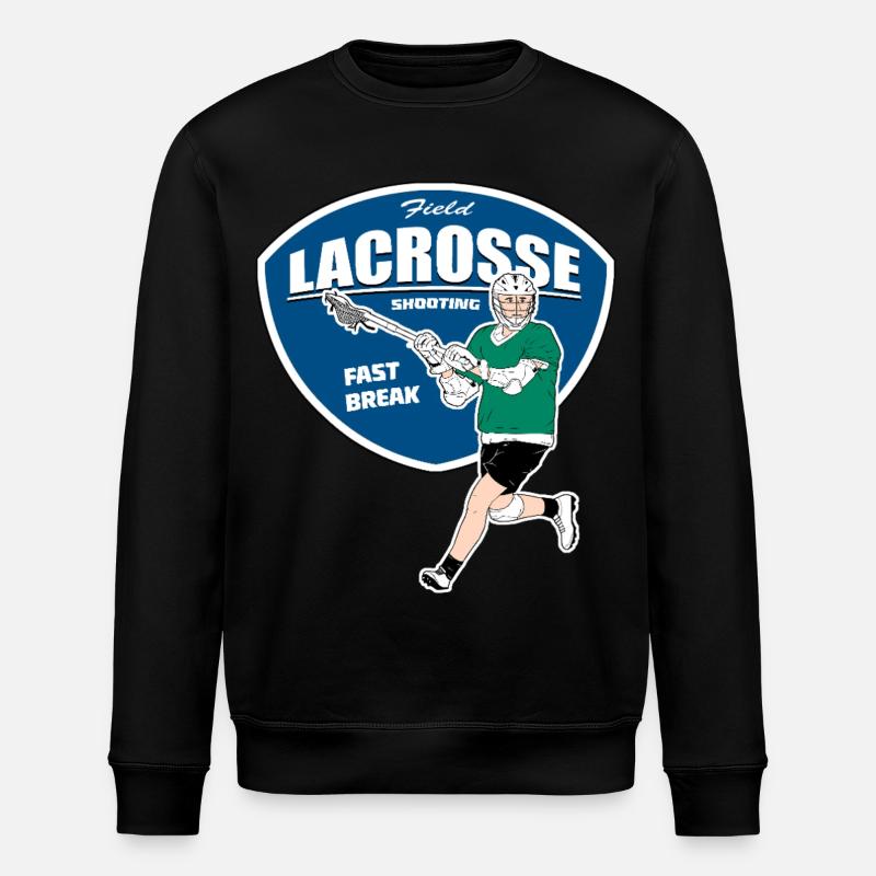 Lacrosse Spieler - Stanley/Stella Unisex Bio-Sweatshirt ROLLER - Schwarz