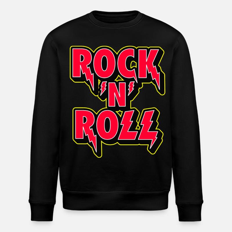 Rock 'N' Roll 3D Logo - Sweat bio ROLLER Stanley/Stella Unisexe - noir