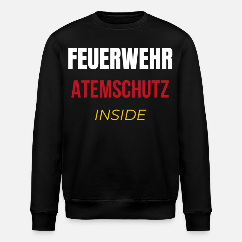 Feuerwehr Atemschutz Inside – Einsatz & Retter  - Stanley/Stella Unisex Bio-Sweatshirt ROLLER - Schwarz