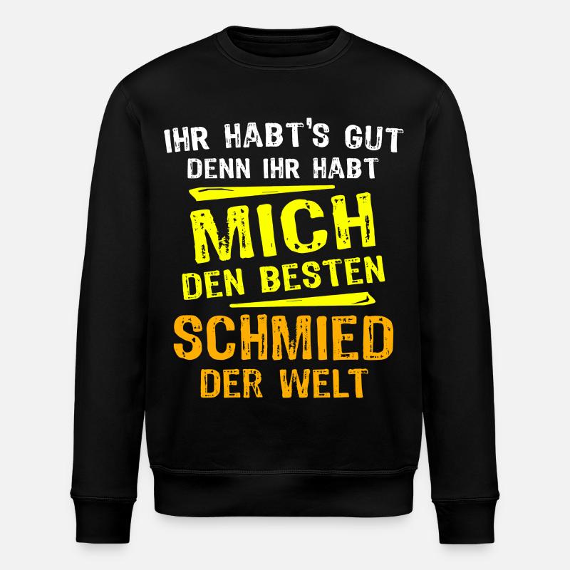 Schmied Geschenk - Stanley/Stella Unisex Bio-Sweatshirt ROLLER - Schwarz