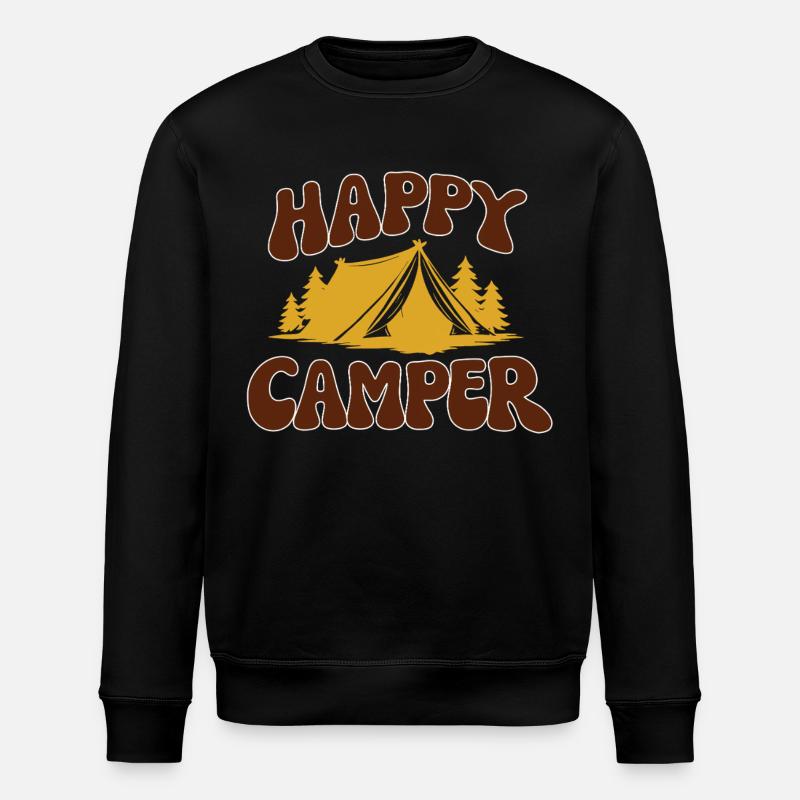 Happy Camper  - Stanley/Stella Unisex Bio-Sweatshirt ROLLER - Schwarz
