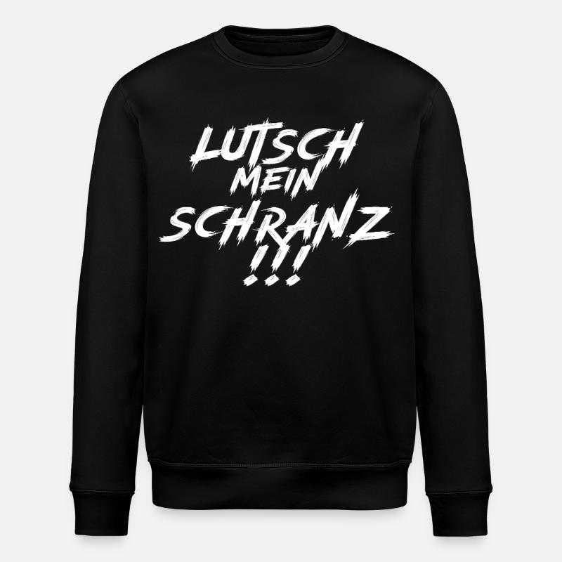 Lutsch mein Schranz!!! White - Stanley/Stella Unisex Bio-Sweatshirt ROLLER - Schwarz
