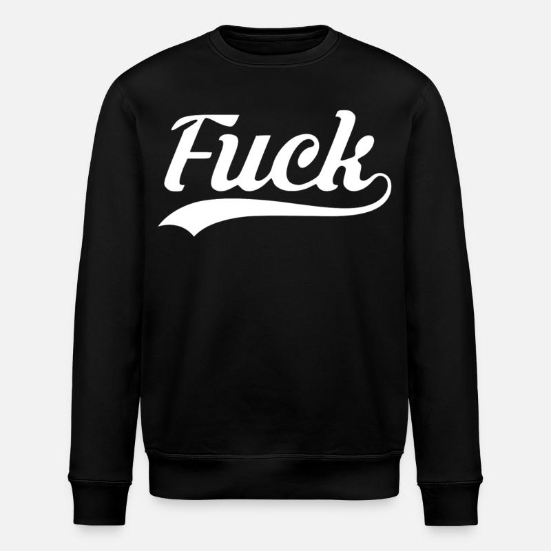 Fuck Retro Script - Stanley/Stella ROLLER Unisex Organic Sweatshirt - black