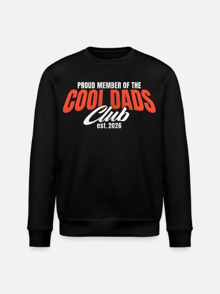 Cool Dads Club - Dad 2026 Gift - Stanley/Stella ROLLER Unisex Organic Sweatshirt - black