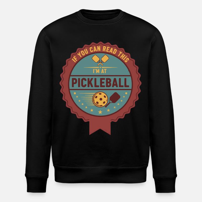 Pickleball-lustiger Pickleball-Pickleball - Stanley/Stella Unisex Bio-Sweatshirt ROLLER - Schwarz