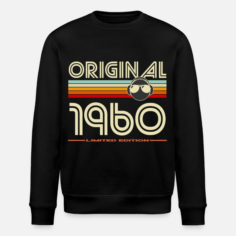 Originale Retro-Edition von 1960 - Stanley/Stella Unisex Bio-Sweatshirt ROLLER - Schwarz