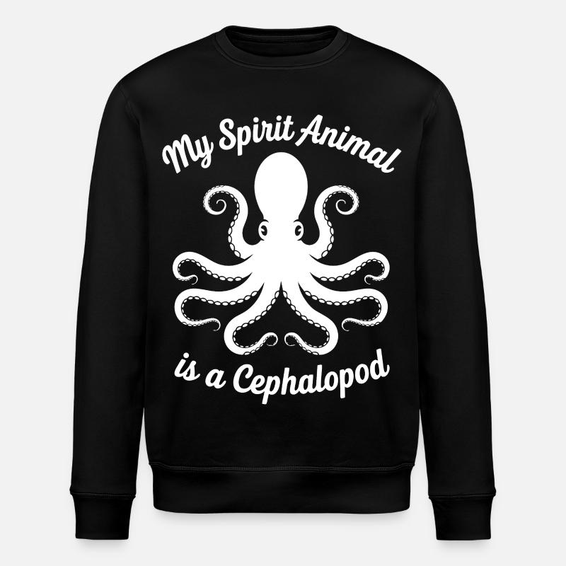 Cephalopod Design - Stanley/Stella Unisex Bio-Sweatshirt ROLLER - Schwarz