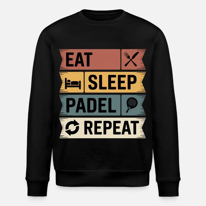Paddel tennis  - Stanley/Stella Unisex Bio-Sweatshirt ROLLER - Schwarz