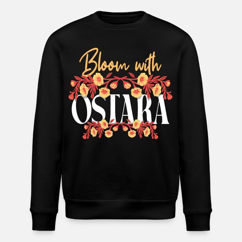Fleurir avec Ostara Joyeuses Pâques Ostara - Sweat bio ROLLER Stanley/Stella Unisexe - noir