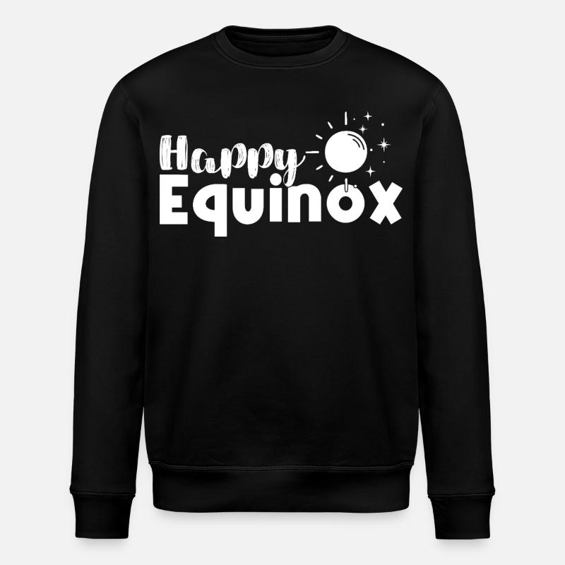 Happy Equinox Easter Ostara - Stanley/Stella ROLLER Unisex Organic Sweatshirt - black