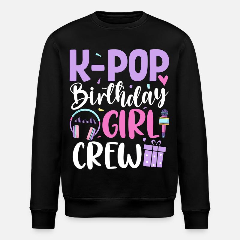 K Pop Équipe des Filles d’Anniversaire - Sweat bio ROLLER Stanley/Stella Unisexe - noir