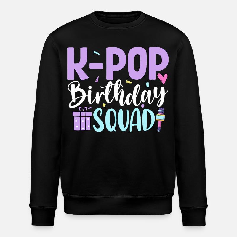 K Pop Birthday Squad - Stanley/Stella Unisex Bio-Sweatshirt ROLLER - Schwarz
