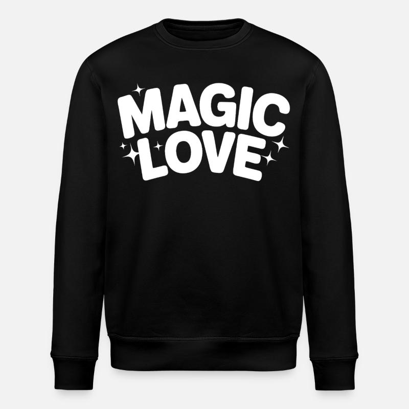 Lettres d’amour magiques - Sweat bio ROLLER Stanley/Stella Unisexe - noir