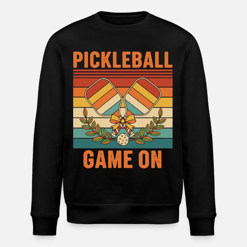 Pickleball Game On funny player pickle ball - Stanley/Stella ROLLER Unisex Organic Sweatshirt - black