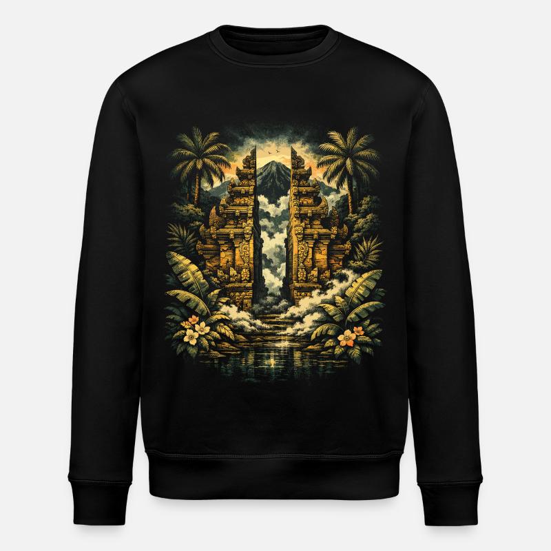 Bali Reise - Stanley/Stella Unisex Bio-Sweatshirt ROLLER - Schwarz