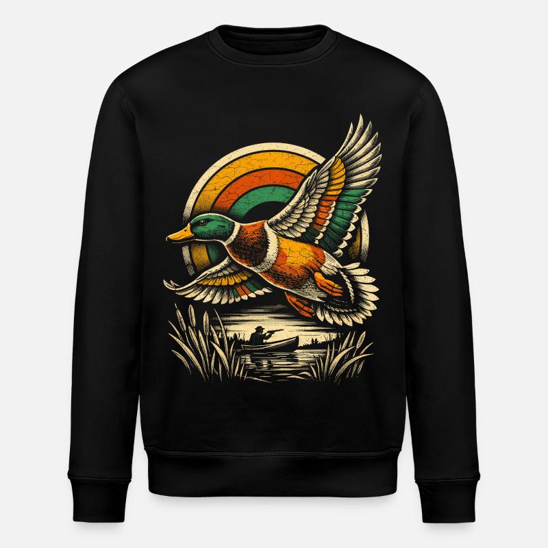 Entenjagd - Stanley/Stella Unisex Bio-Sweatshirt ROLLER - Schwarz