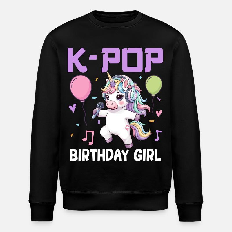 Fille d’anniversaire de K Pop - Sweat bio ROLLER Stanley/Stella Unisexe - noir