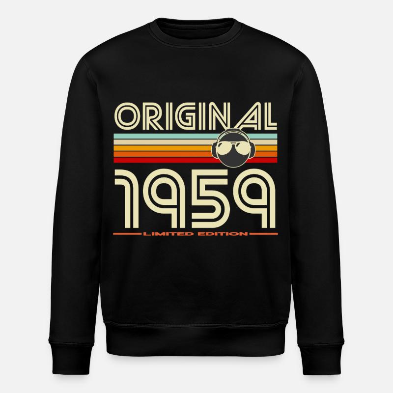 Rétro 1959 Édition Limitée - Sweat bio ROLLER Stanley/Stella Unisexe - noir
