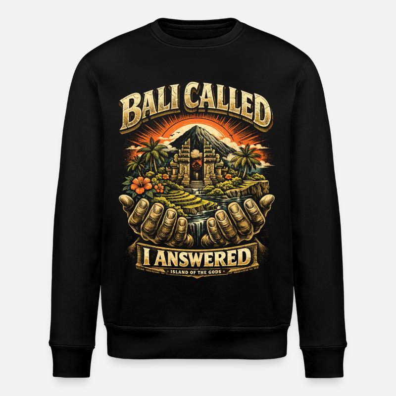 Bali Reise - Stanley/Stella Unisex Bio-Sweatshirt ROLLER - Schwarz