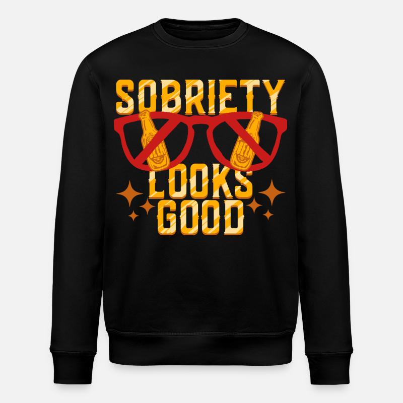 La sobriété antialcoolique abstinente est bonne - Sweat bio ROLLER Stanley/Stella Unisexe - noir