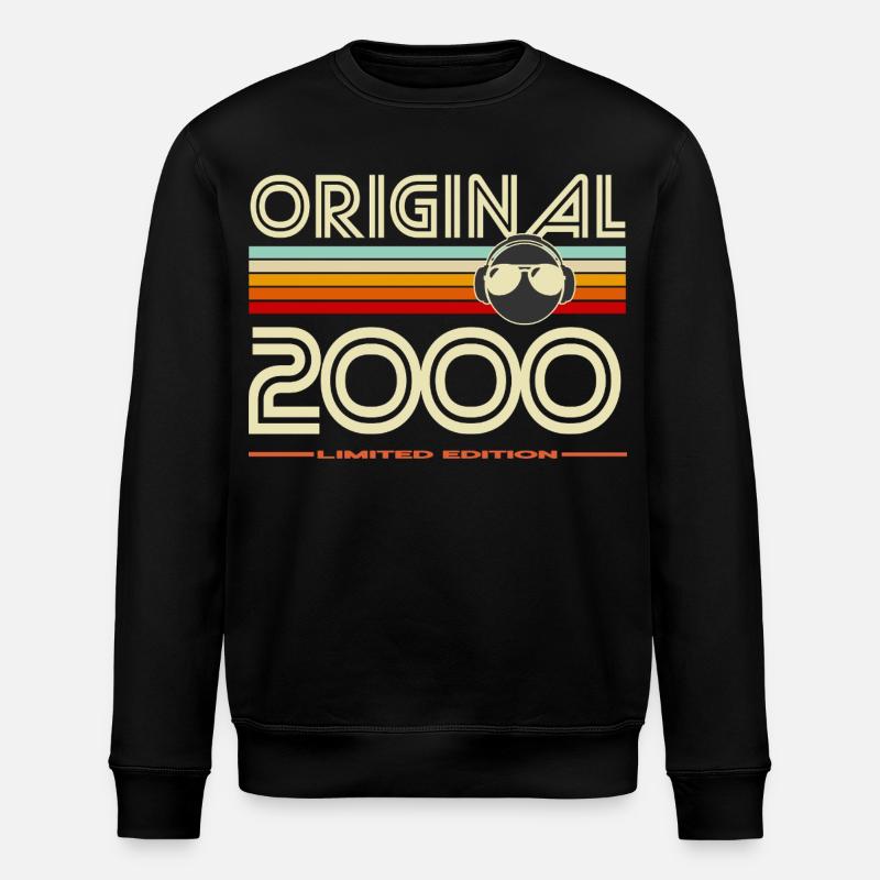 Original 2000 Retro Edition - Stanley/Stella ROLLER Unisex Organic Sweatshirt - black