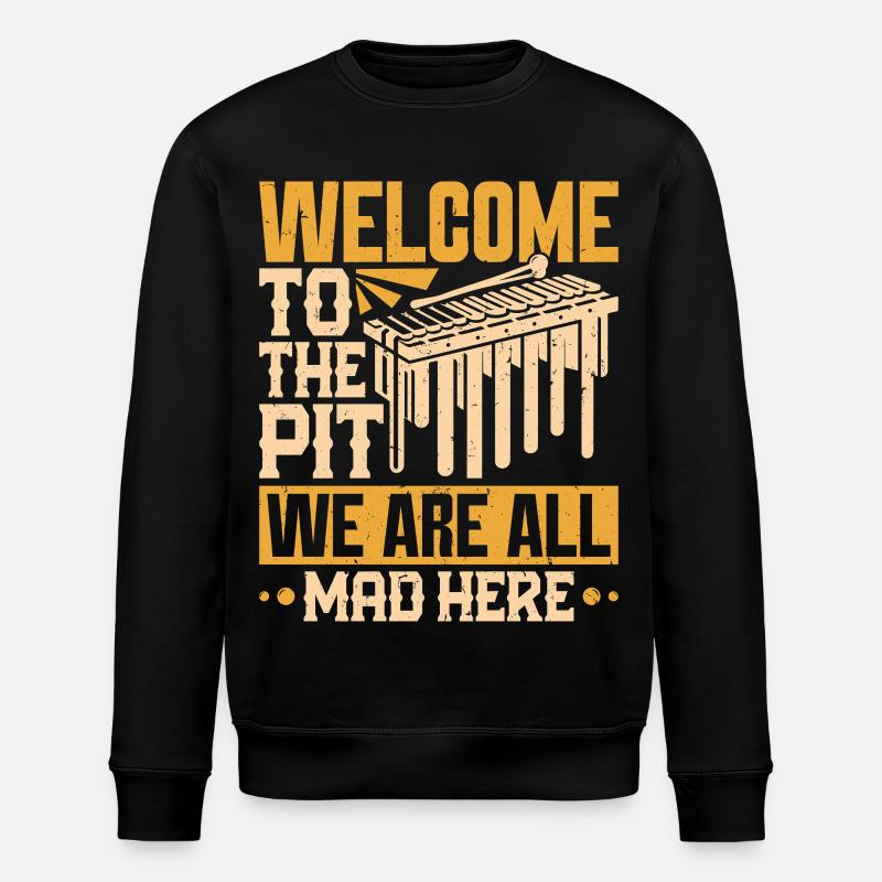 Marimba Orchester Schlagzeuggrube - Stanley/Stella Unisex Bio-Sweatshirt ROLLER - Schwarz