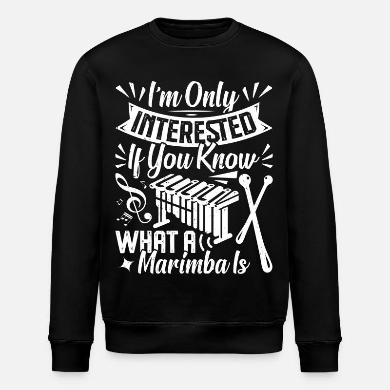 Marimba Player Percussion Instrument Musician - Stanley/Stella ROLLER Unisex Organic Sweatshirt - black