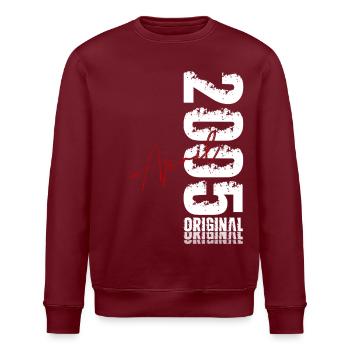 Cadeau du 21e anniversaire Mari Original avril 2005 - Sweat bio ROLLER Stanley/Stella Unisexe - bordeaux - Devant - Nik (191cm)