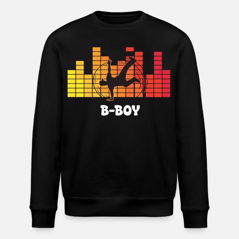 B-Boy Breakdance Streetstyle Hip Hop DJ Dance - Stanley/Stella ROLLER Unisex Organic Sweatshirt - black