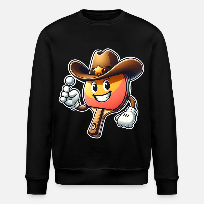 Ping-pong - Sweat bio ROLLER Stanley/Stella Unisexe - noir