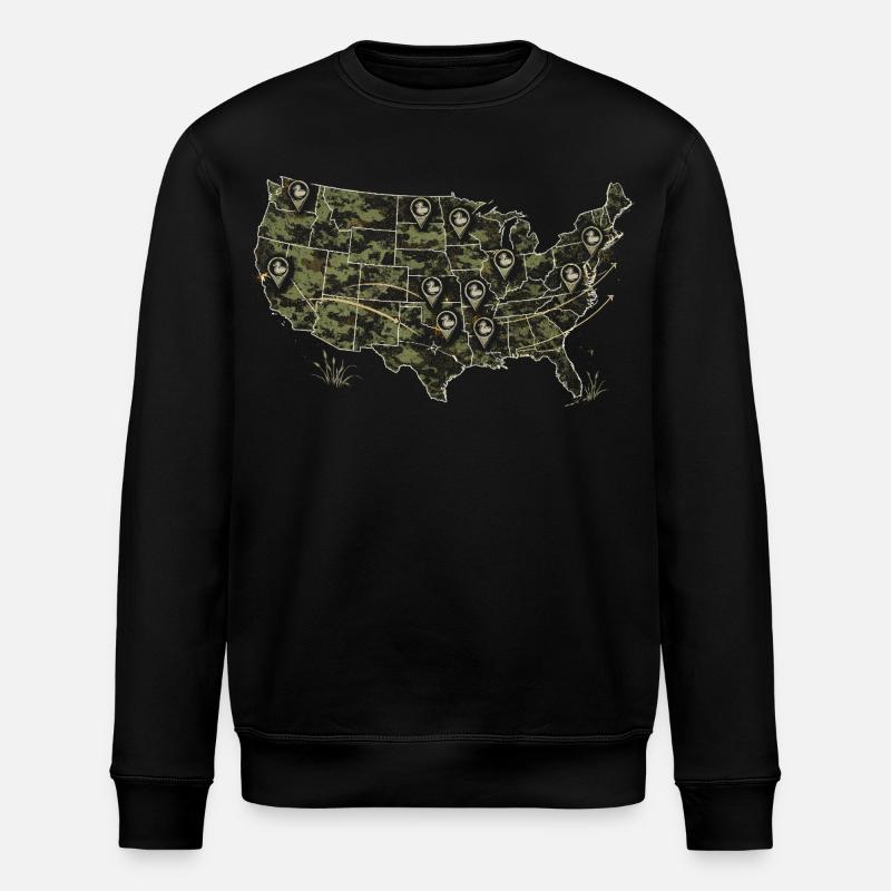 Tir au canard - Sweat bio ROLLER Stanley/Stella Unisexe - noir