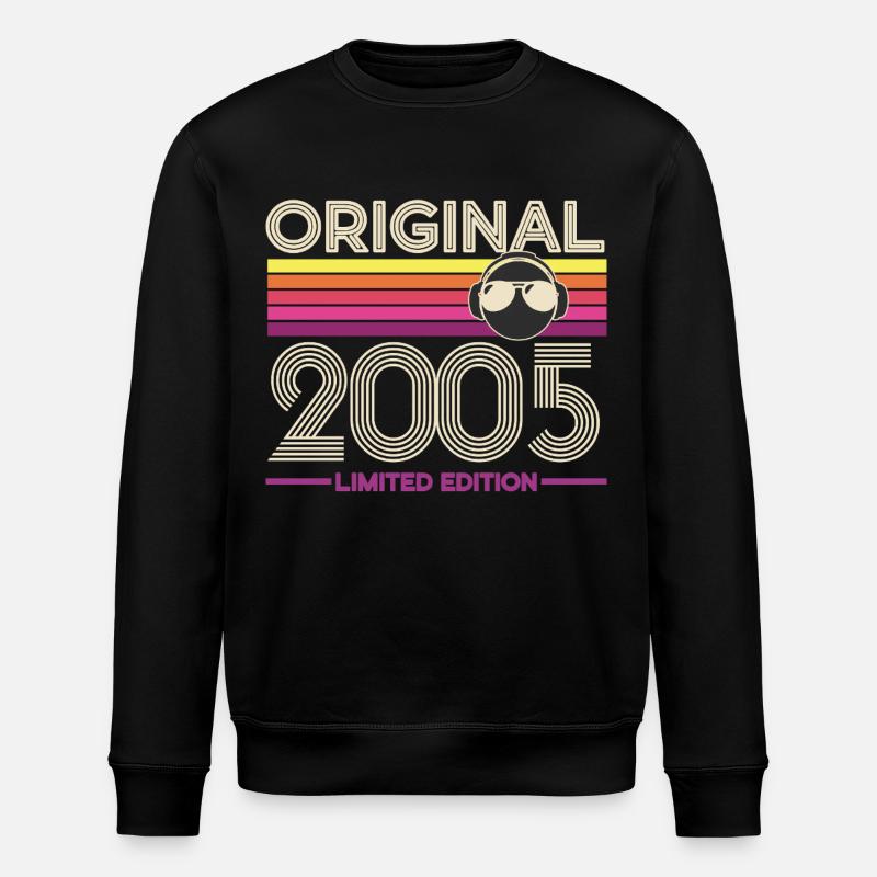 Originale Retro-Edition von 2005 - Stanley/Stella Unisex Bio-Sweatshirt ROLLER - Schwarz