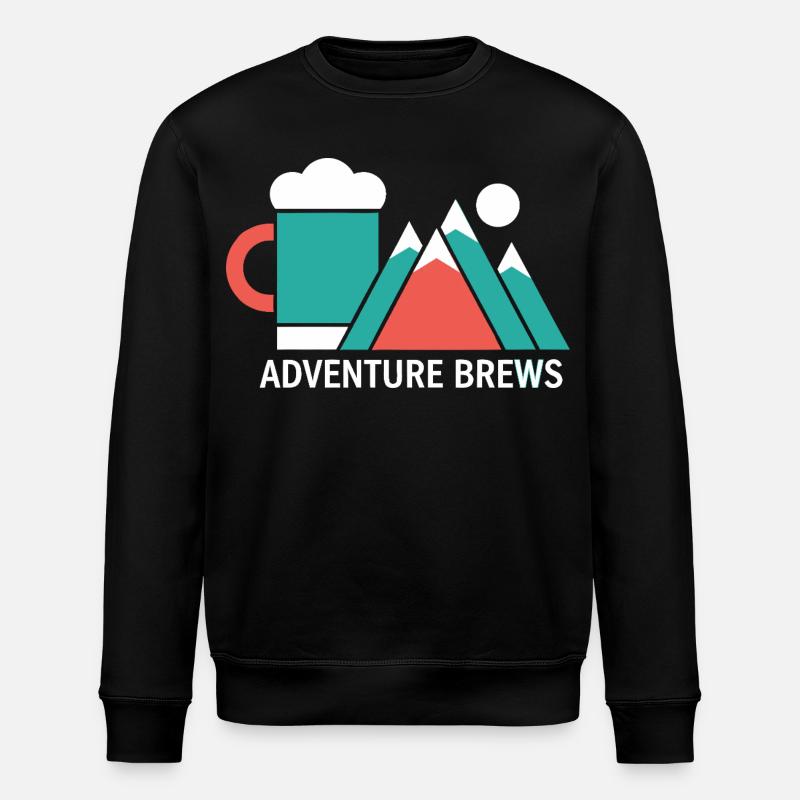 Adventure Brews Hiking Beer - Stanley/Stella ROLLER Unisex Organic Sweatshirt - black