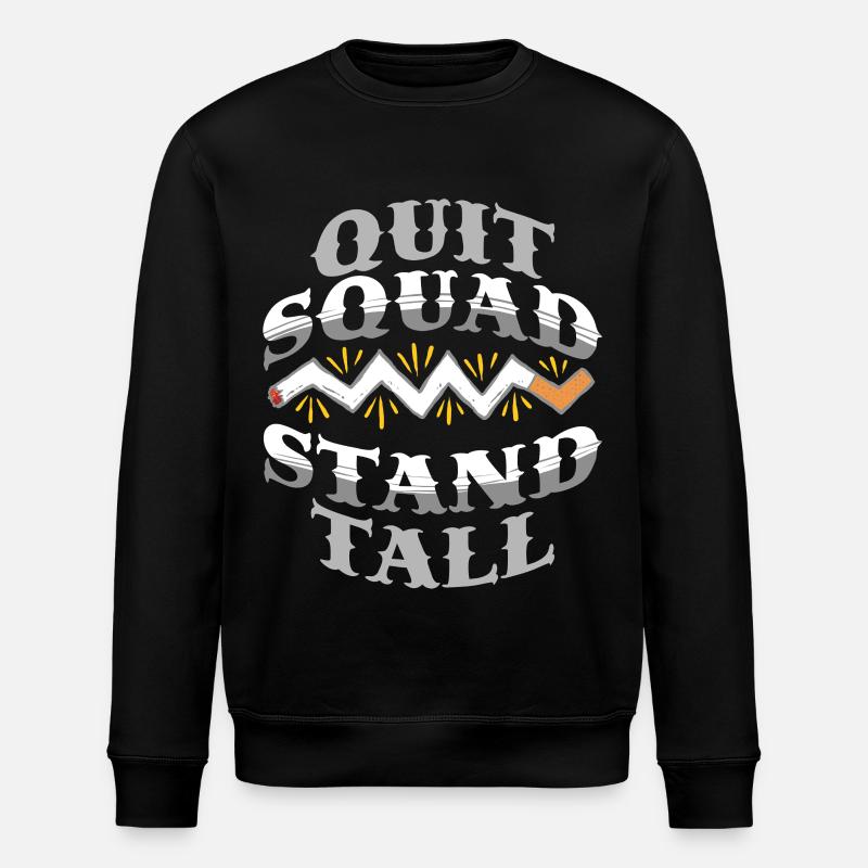 Nichtraucher Ex Raucher Quit Squad - Stanley/Stella Unisex Bio-Sweatshirt ROLLER - Schwarz