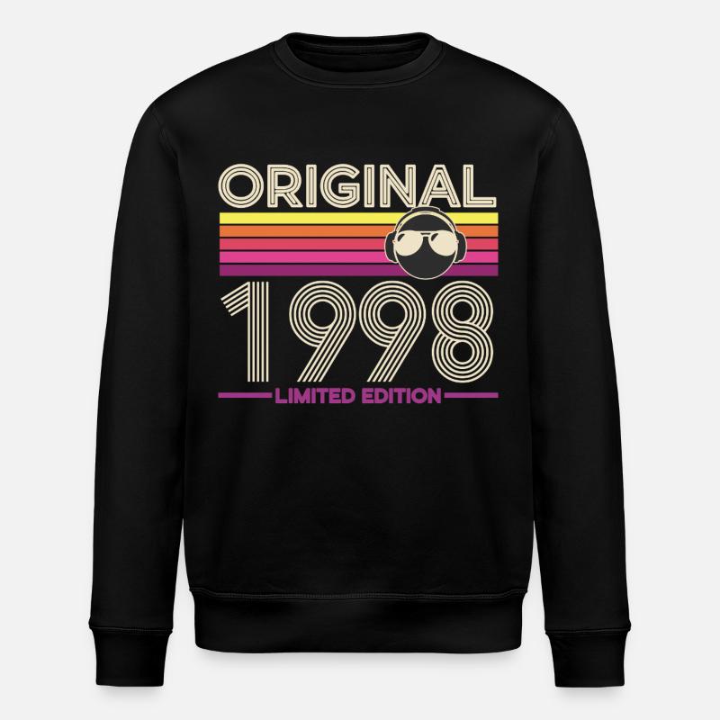 Originale Retro-Edition von 1998 - Stanley/Stella Unisex Bio-Sweatshirt ROLLER - Schwarz