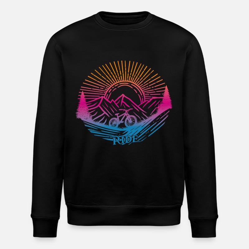 Fahhrrad Downhill Ride - Stanley/Stella Unisex Bio-Sweatshirt ROLLER - Schwarz