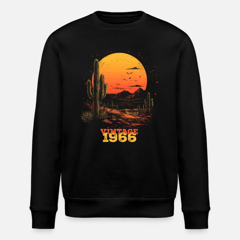 Millésime 1966 - Sweat bio ROLLER Stanley/Stella Unisexe - noir