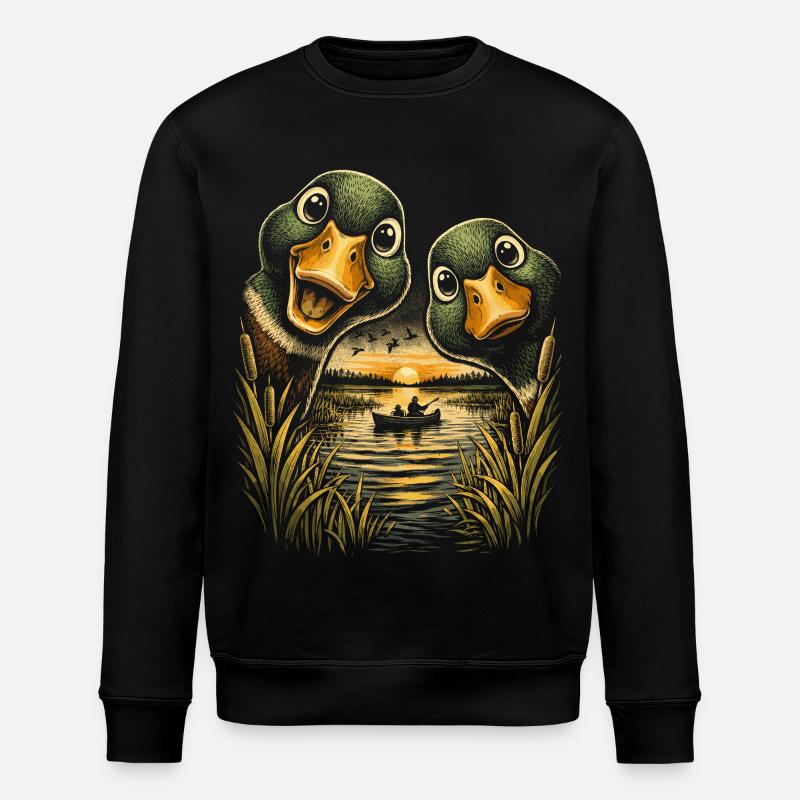 Entenjagd - Stanley/Stella Unisex Bio-Sweatshirt ROLLER - Schwarz