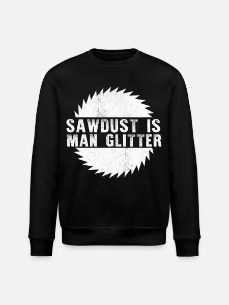 Sawdust Man Glitzerhemd - Stanley/Stella Unisex Bio-Sweatshirt ROLLER - Schwarz