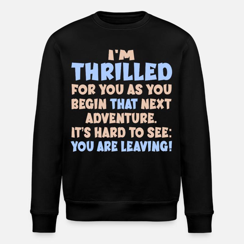 Adieu Travail d’adieu - Sweat bio ROLLER Stanley/Stella Unisexe - noir