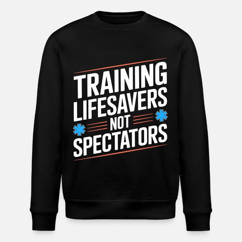 Paramedic Training Lifesavers Emergency Services - Stanley/Stella ROLLER Unisex Organic Sweatshirt - black
