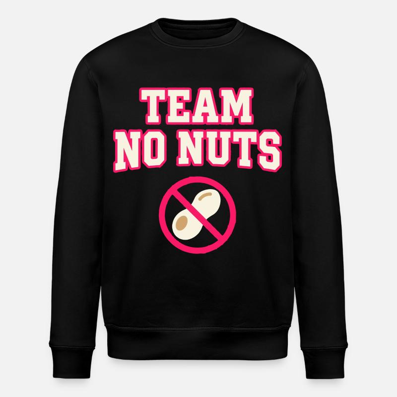 Team No Nuts mit Erdnuss Symbol - Stanley/Stella Unisex Bio-Sweatshirt ROLLER - Schwarz