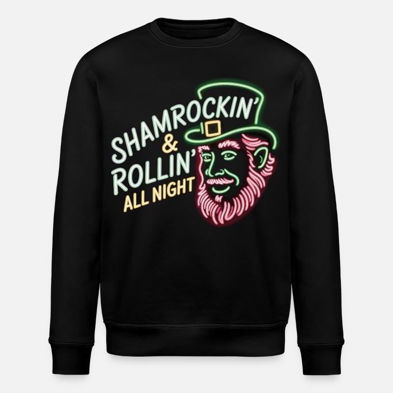 T-shirt du parti d’Irlande La Saint-Patrick - Sweat bio ROLLER Stanley/Stella Unisexe - noir