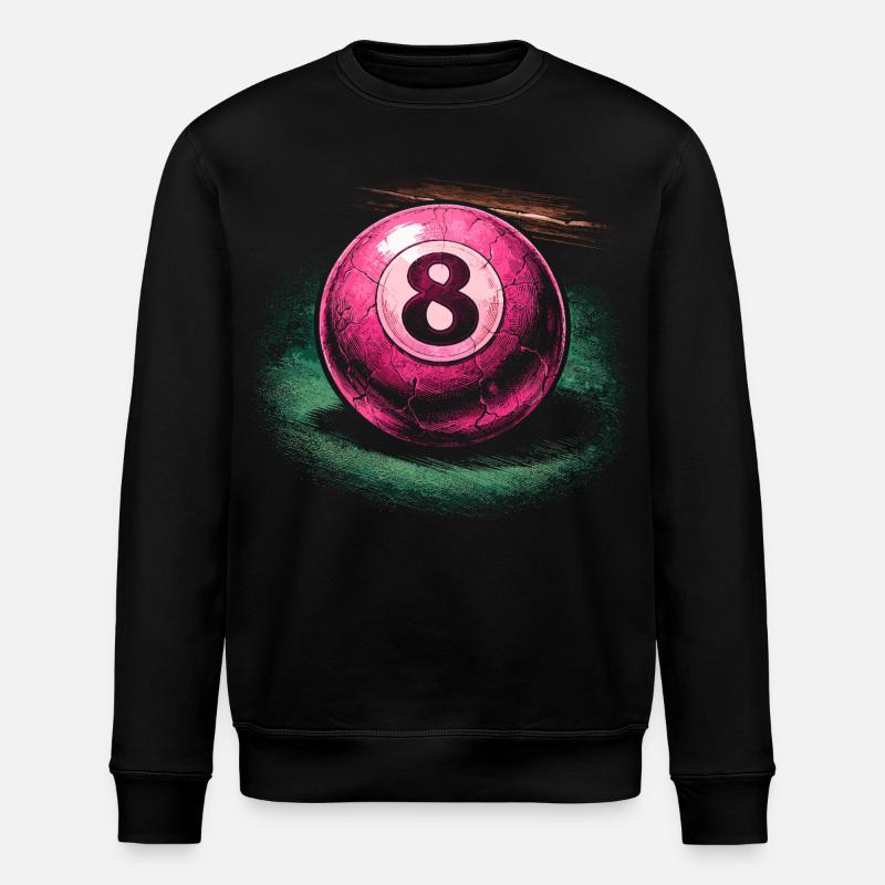 Billard à 8 billes - Sweat bio ROLLER Stanley/Stella Unisexe - noir