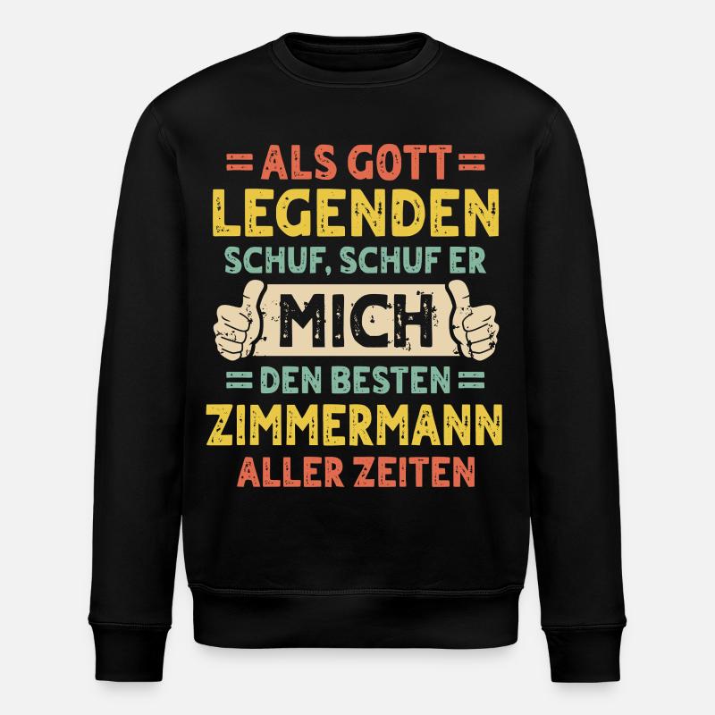 Zimmermann - Stanley/Stella Unisex Bio-Sweatshirt ROLLER - Schwarz