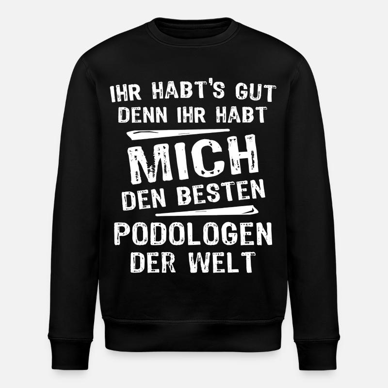 Podologe - Stanley/Stella Unisex Bio-Sweatshirt ROLLER - Schwarz