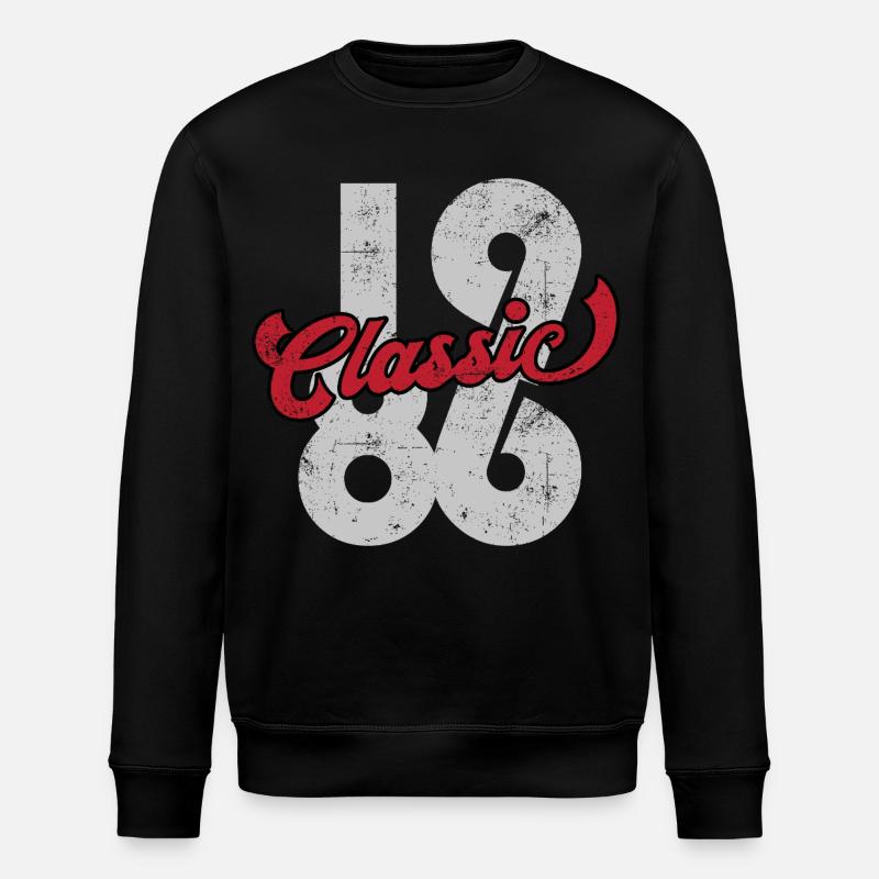 Millésime 1986 - Sweat bio ROLLER Stanley/Stella Unisexe - noir